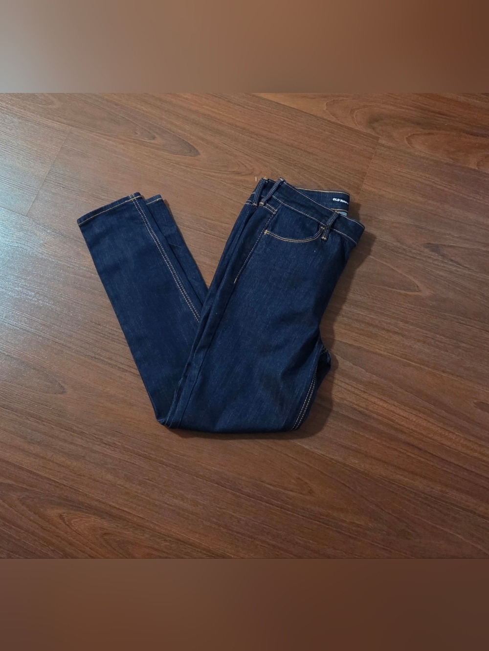 Old Navy Women's High - Rise Super Skinny Ankle Jeans - Navy Blue